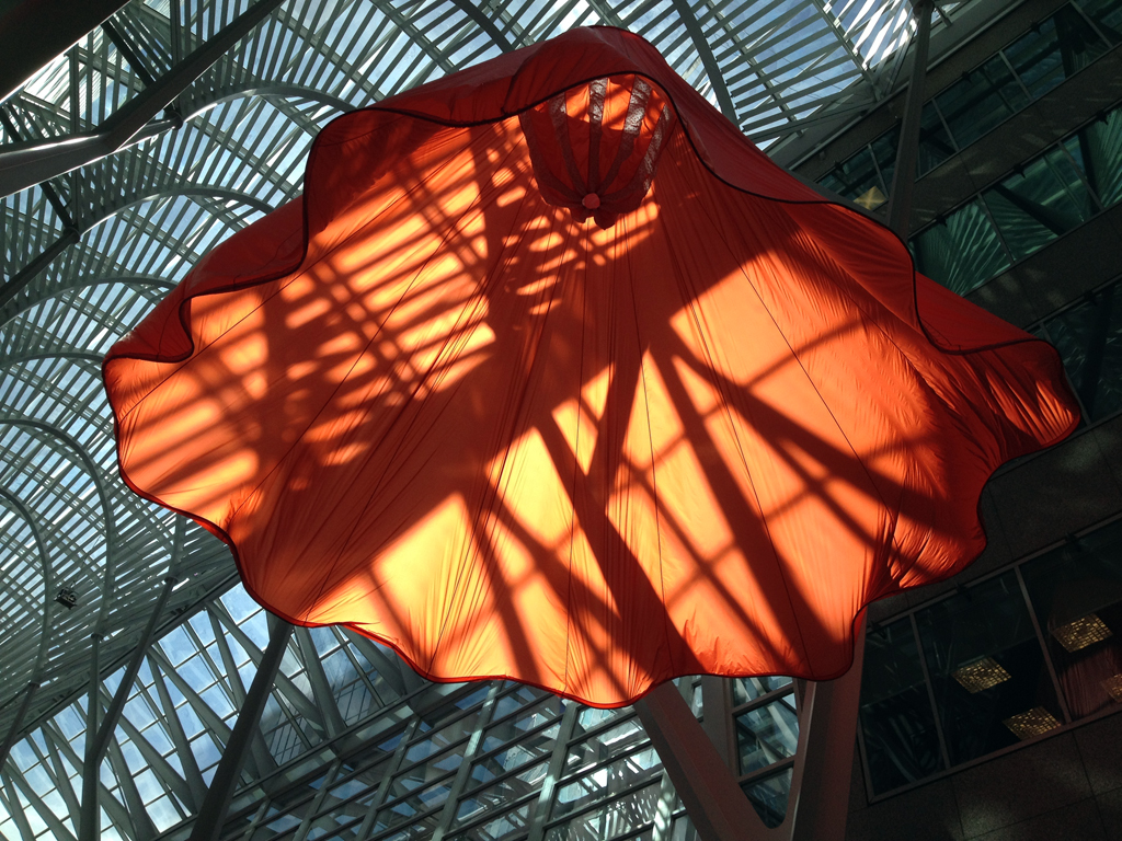 Soft Spin art installation at Brookfield Place